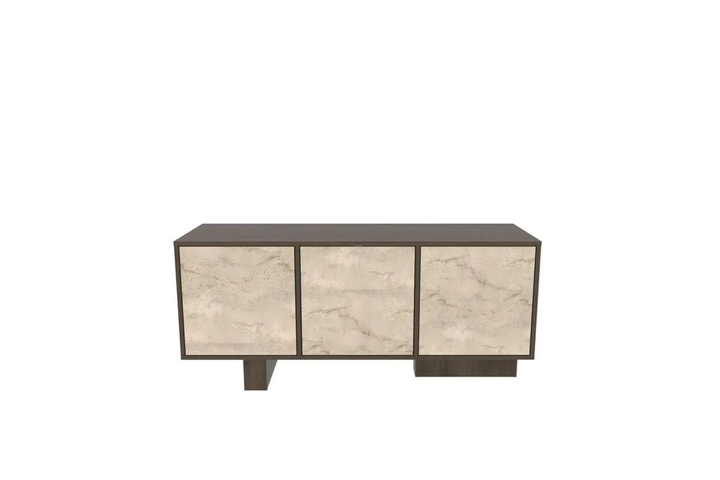Dargaville Konsollbord 150 cm - Valnöt/Travertine