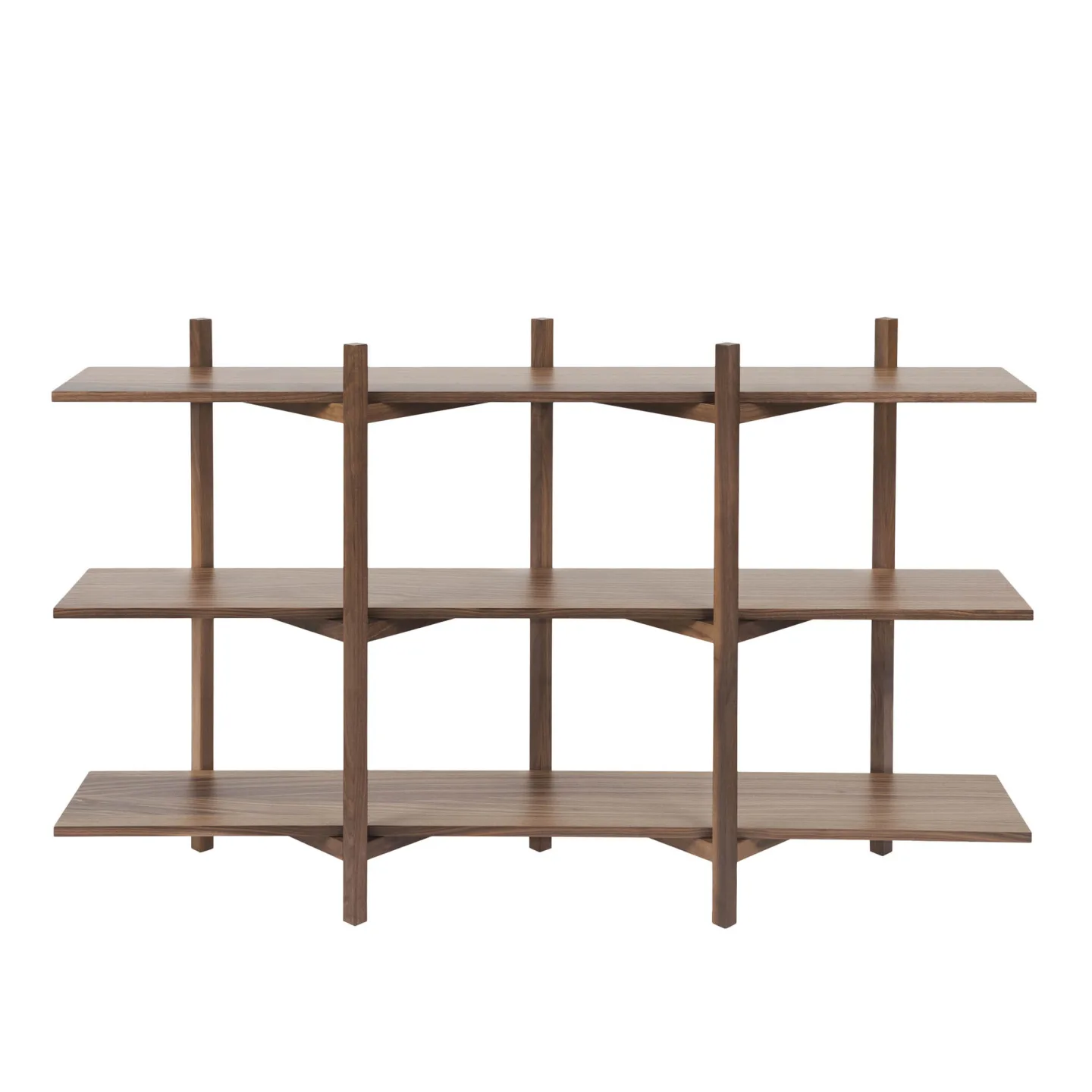 HEM - Zig Zag Shelf Low - Walnut - Hyllor - Studio deFORM - Träfärgad - Trä