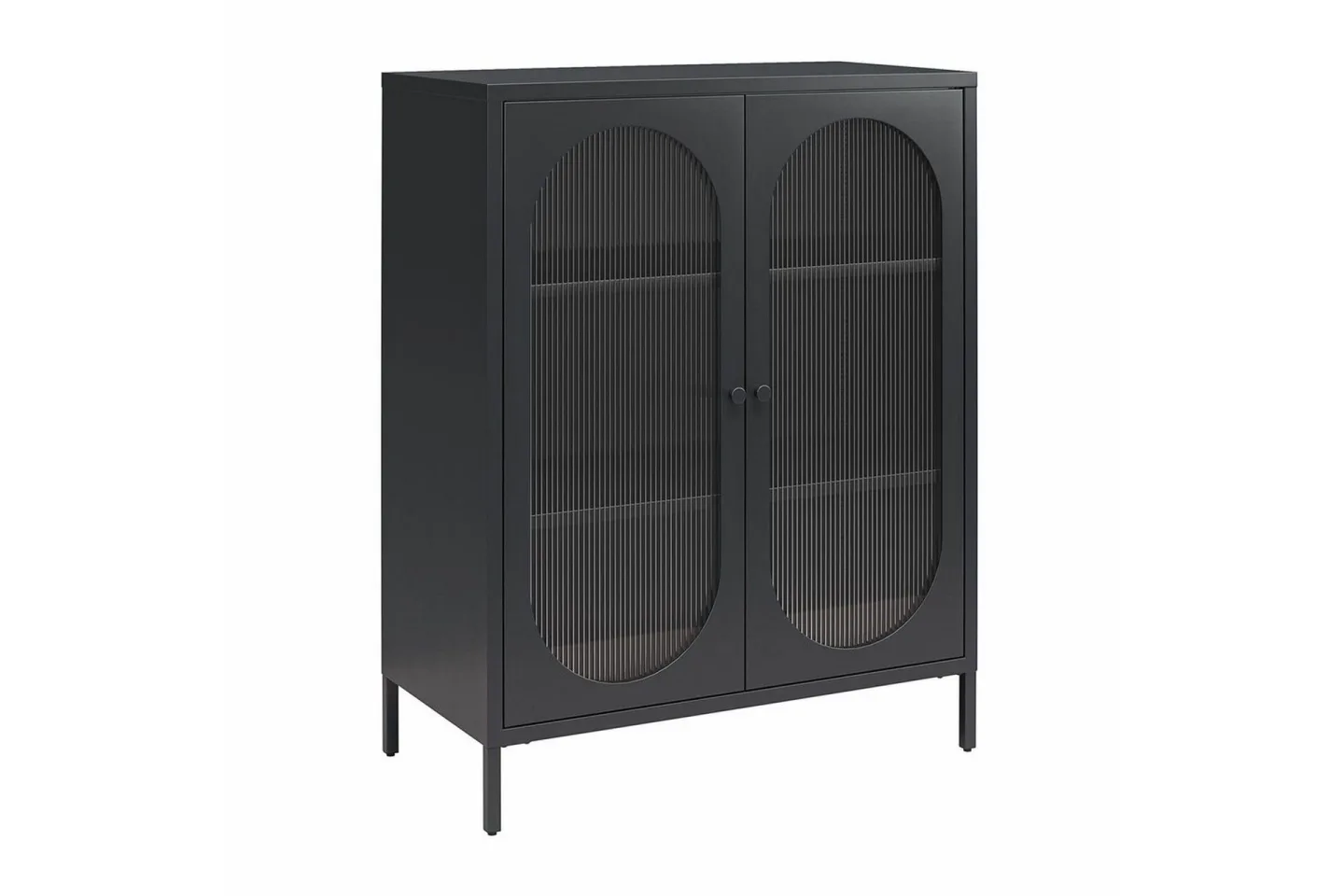 Skåp Luna 80x40x102 cm, Svart - 80x40x102 cm, Svart