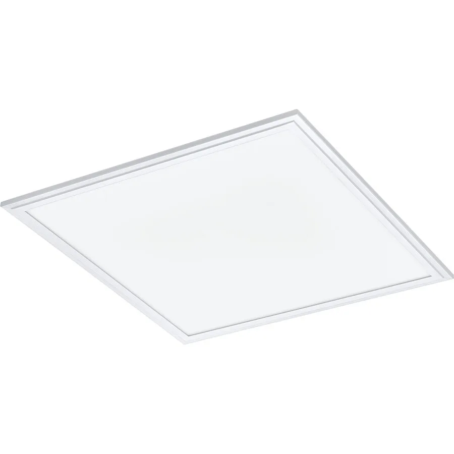 Eglo Deckenlampe Salobrena 1 Weiss Aluminium 45 cm 5 cm - LED - Lichtfarbe: Helles Neutralweiss - LED Energiesparlampen