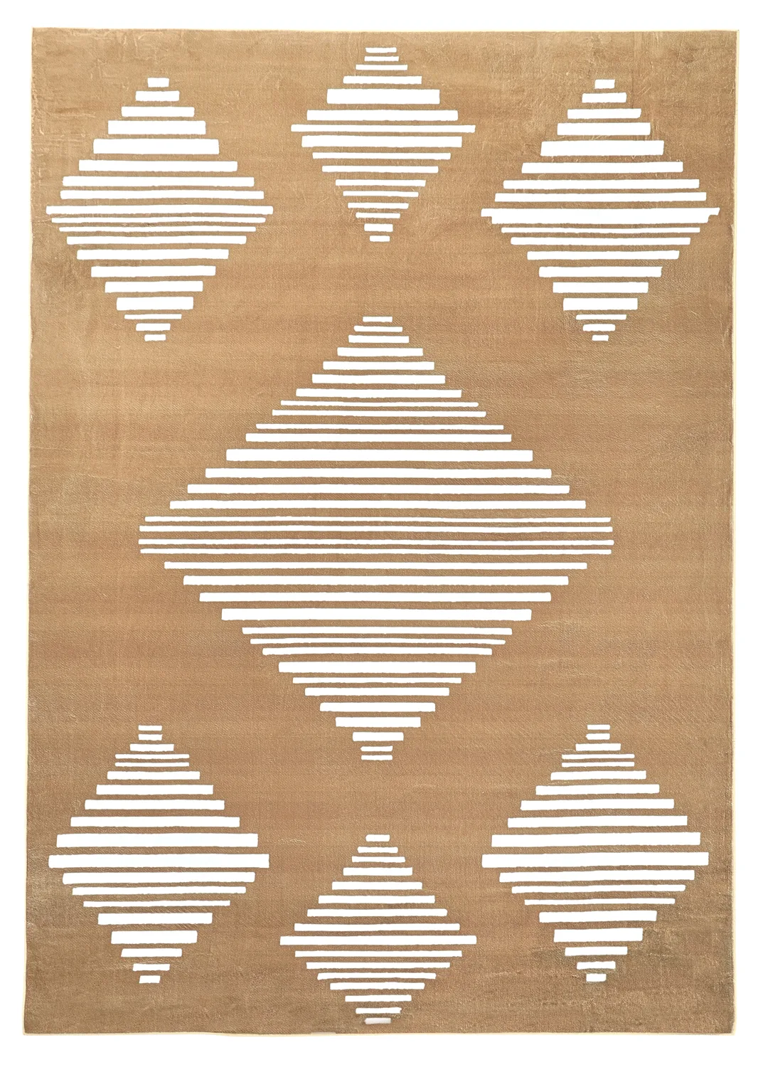 Wilton-teppe - Carmen (brun/hvit) (Størrelse: 160 x 230 cm)