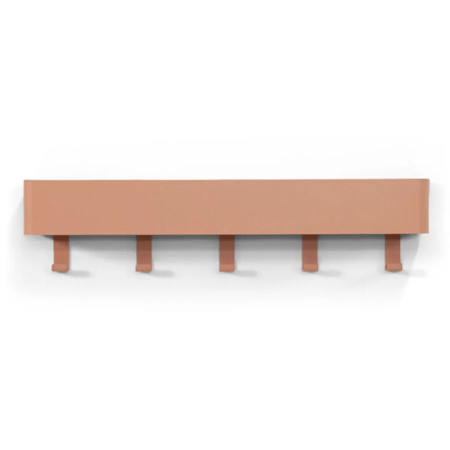 Spinder Design Garderobenleiste Hesta terracotta Stahl H 12 cm
