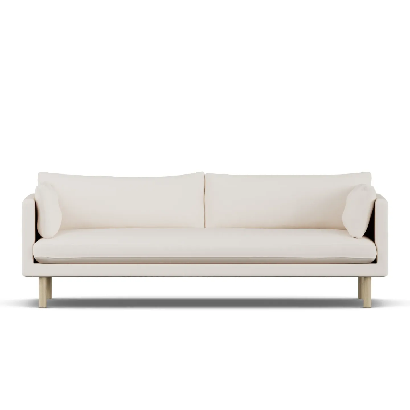 1898 Linnevik soffa Caleido Beige 9600-vitoljad ek, 4-sits