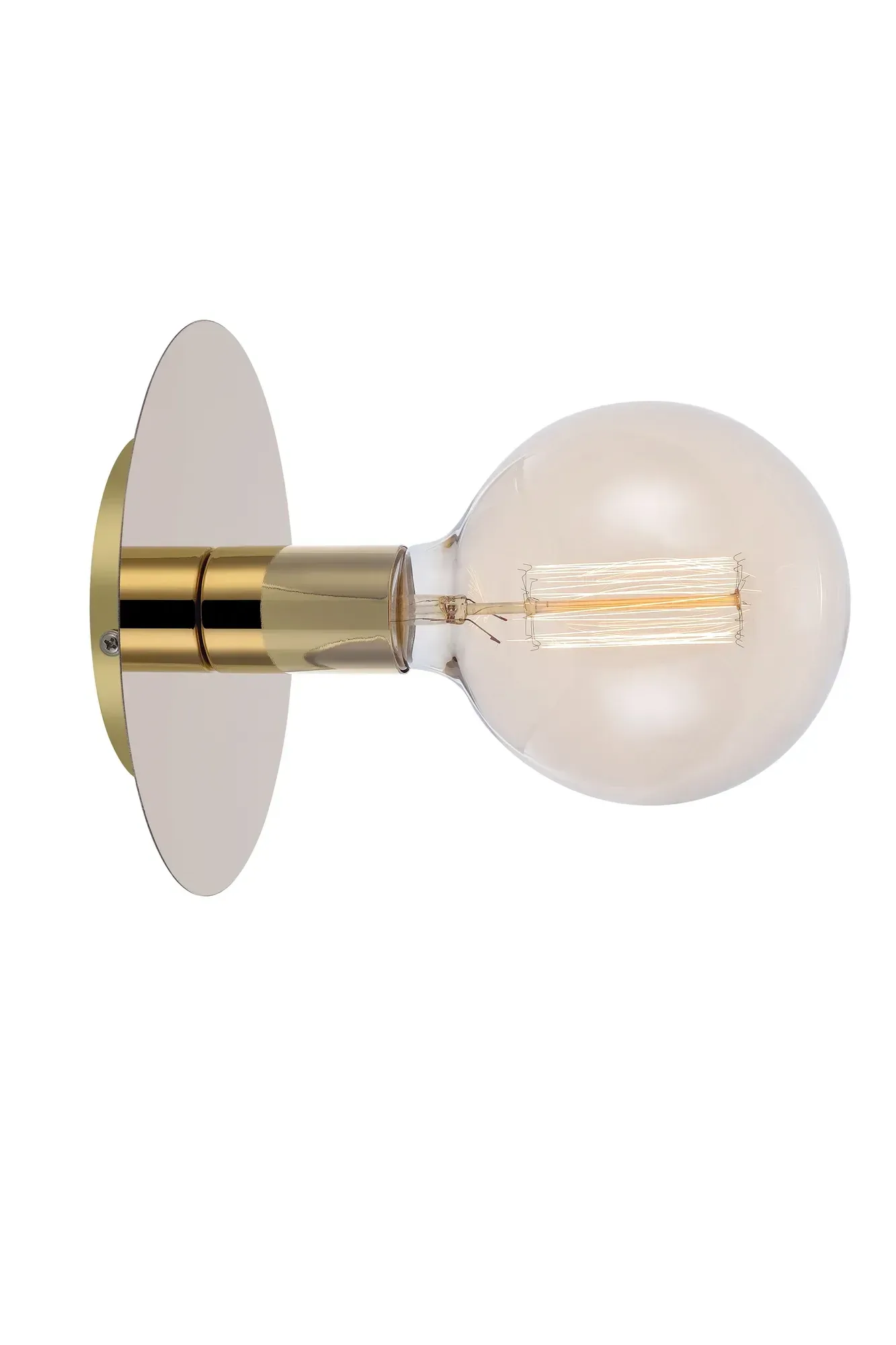 Disc Wandleuchte/Deckenlampe Messing