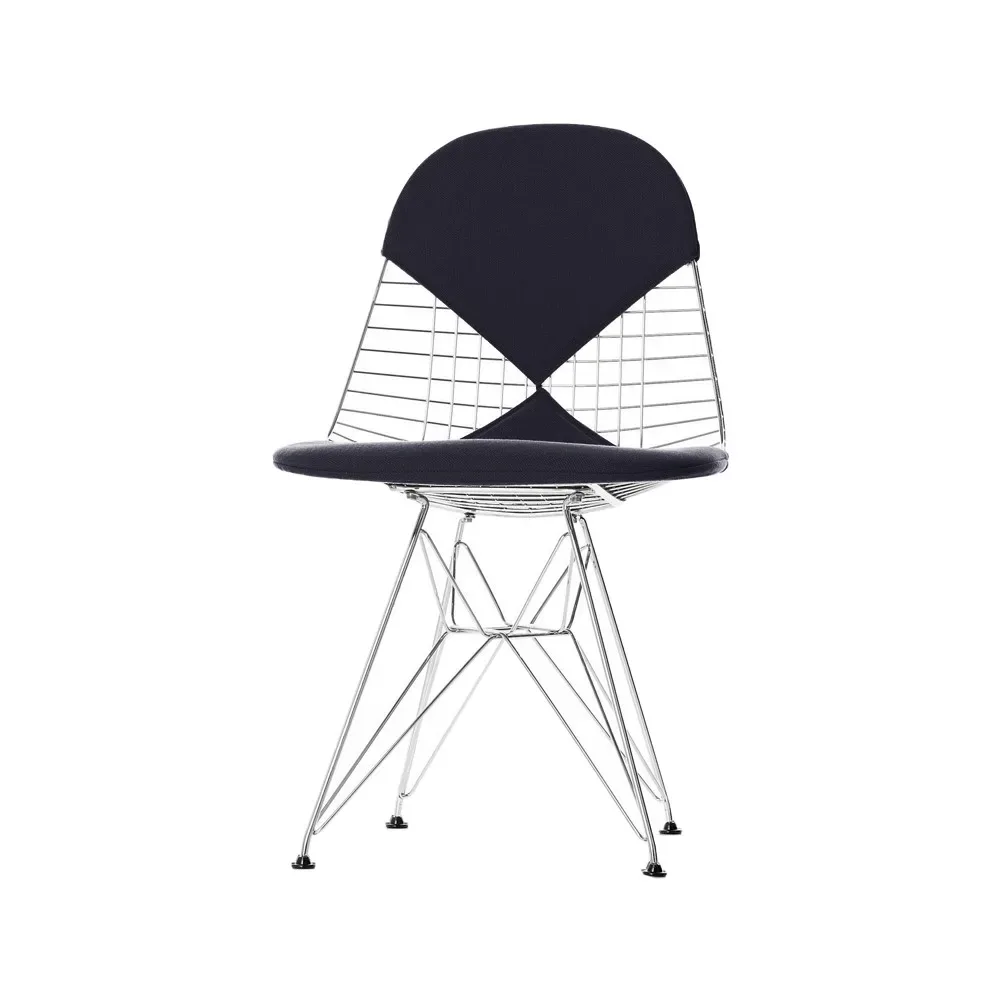 Vitra Wire chair DKR-2 stol Hopsak nero-Chrome
