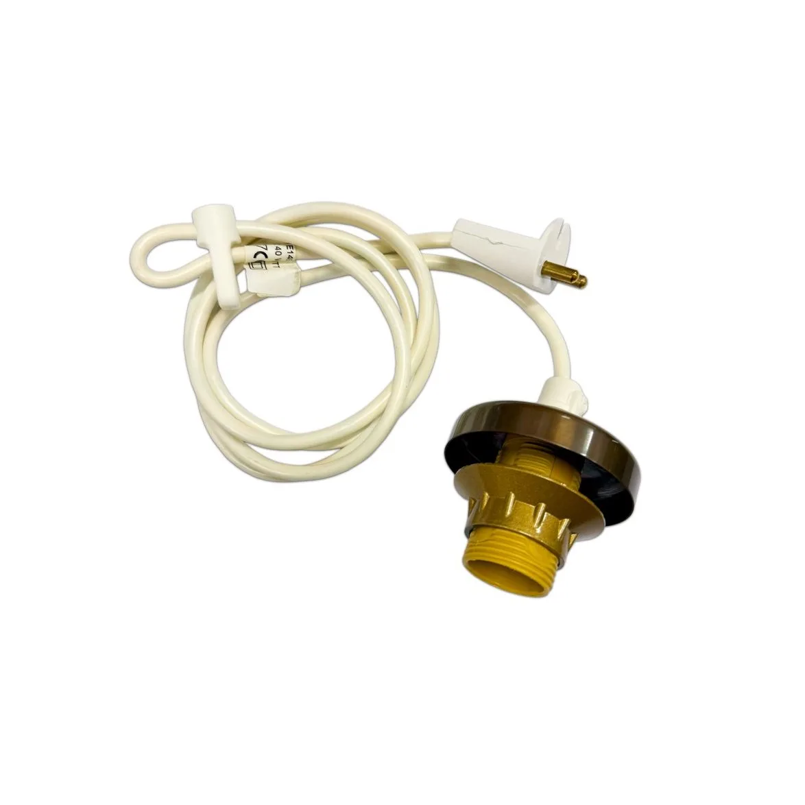 Upphäng E14 skålfattning 119 antik/vit 1,4m kabel