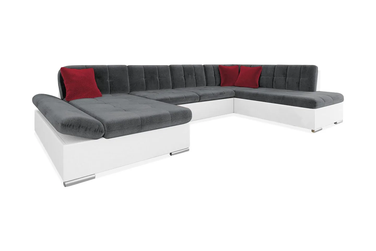 Zumar 6-sits Bäddsoffa Universal - Grå/Vit