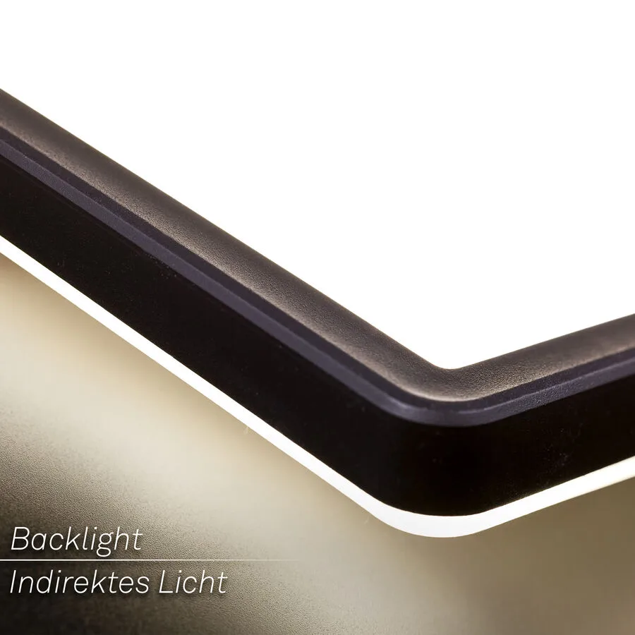 Deckenlampe Emma II Kunststoff schwarz 58cm - LED - Lichtfarbe: Helles Neutralweiss - LED Energiesparlampen