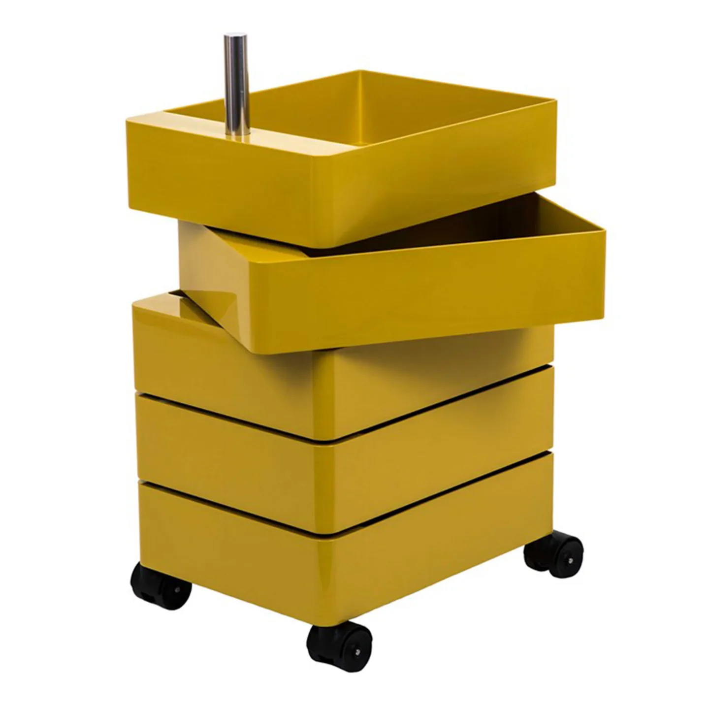 Magis - 360° 5 Drawers Yellow - Hurtsar - Konstantin Grcic - Gul - Metall/Plast