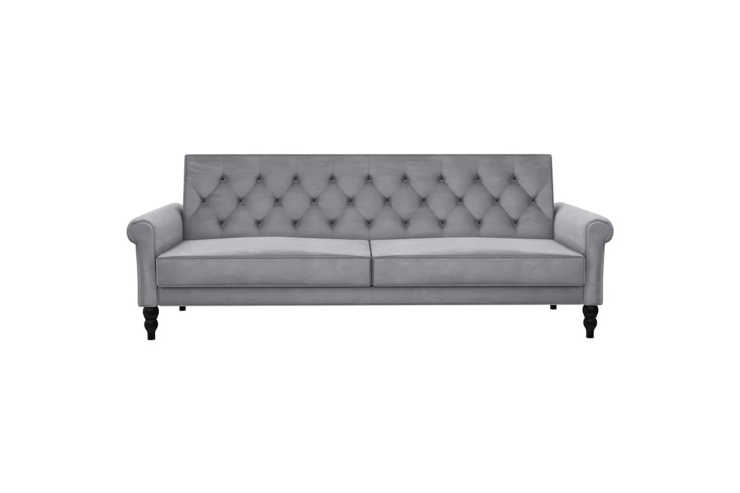Bäddsoffa utan divan & schäslong Loft24 Tyne Bäddsoffa 3-sits Grå -