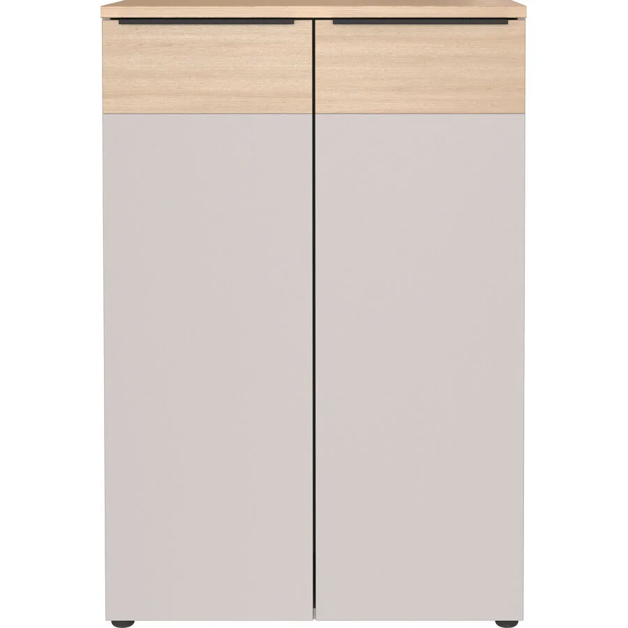 Aktenschrank Oviedo Beige Holzwerkstoff - Farbe: Kaschmir