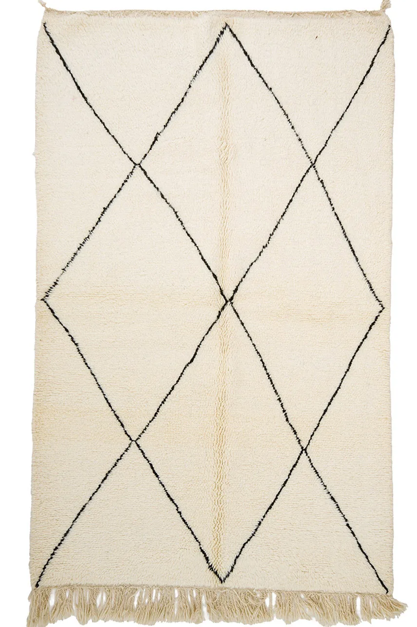 Kelim-teppe Marokkansk Beni Ourain 155 x 265 cm (Størrelse: 155 x 265 cm)