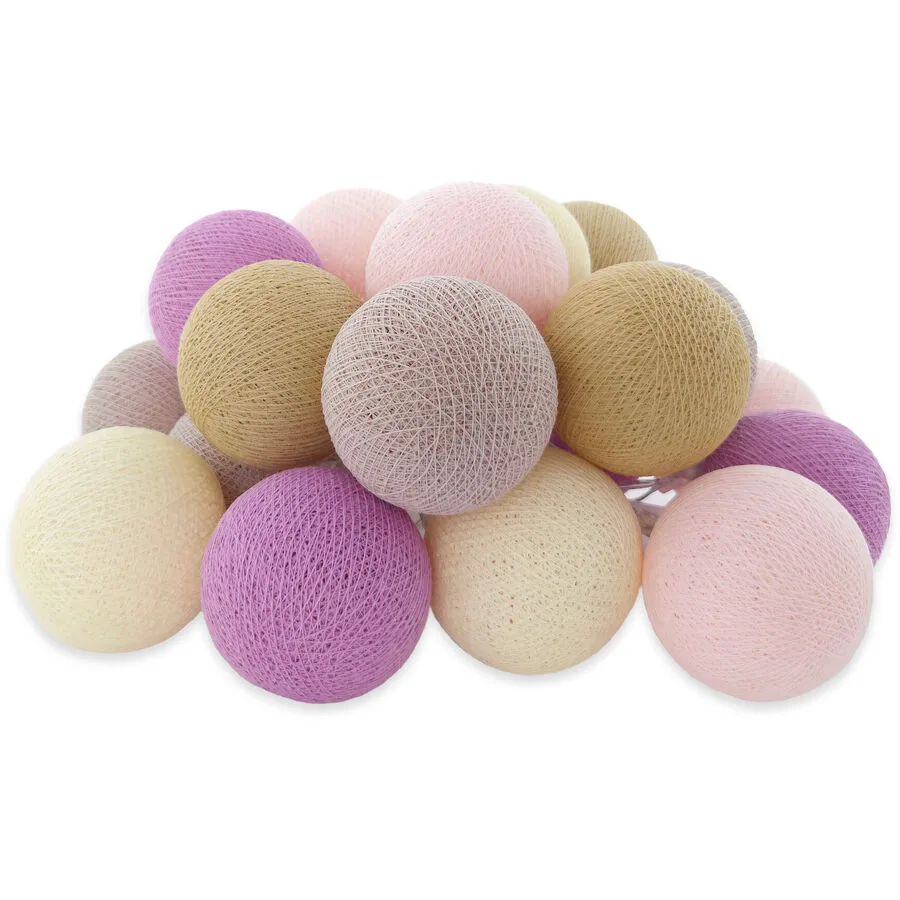 Lichterkette Kids pink Baumwolle