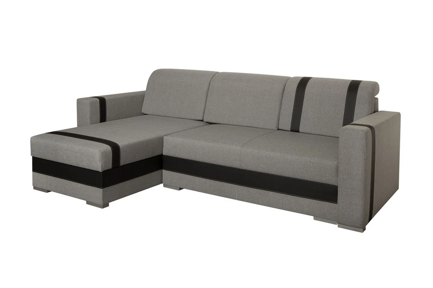 Trendy Divanbäddsoffa 235x155x82 cm - Grå