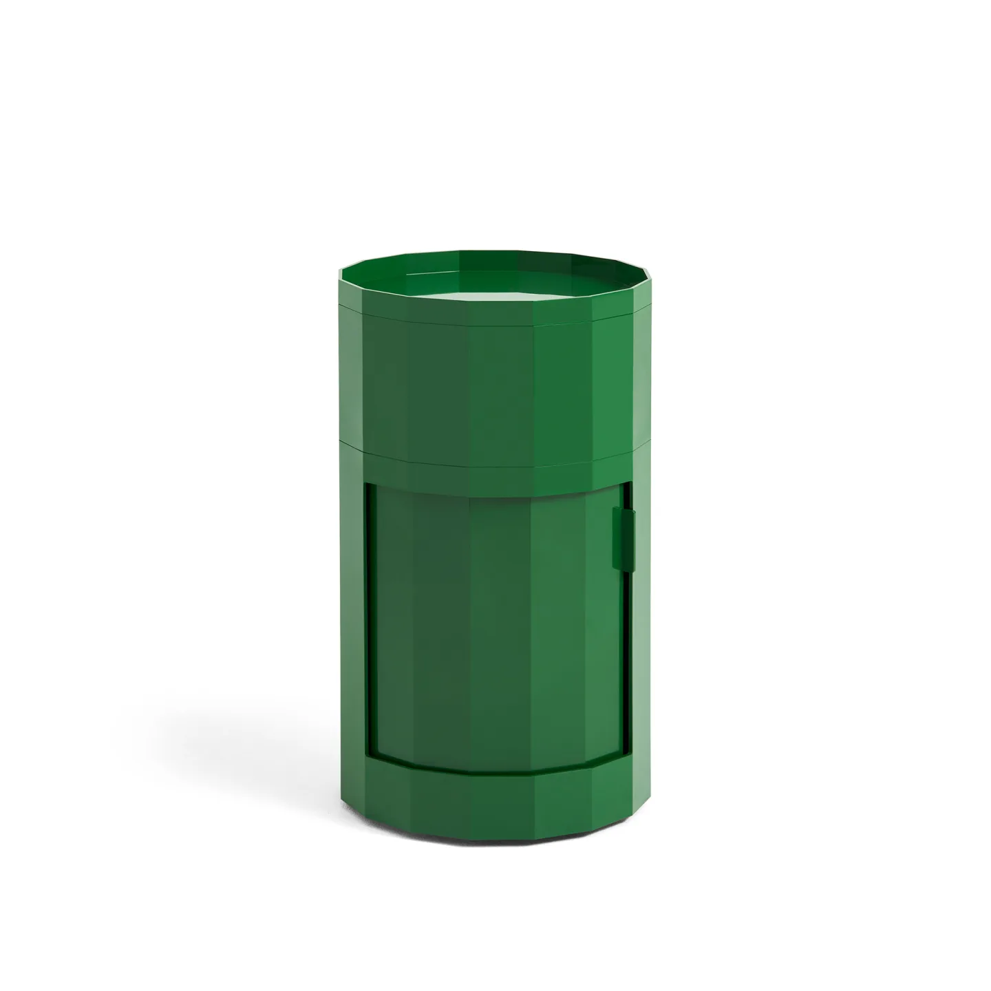 HAY - Facet Cabinet Incl. Feet And Castors High Spinach Green - Sidobord - Stefan Scholten - Grön - Plast