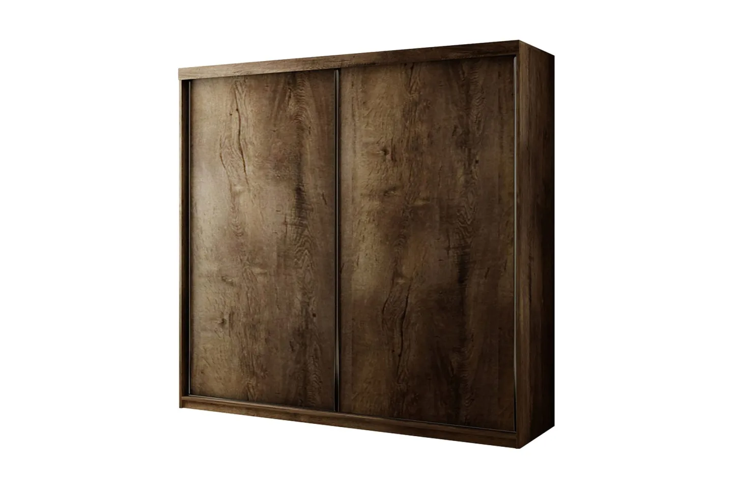 Top Garderob 200x62x200 cm - Brun/Mörk Ask