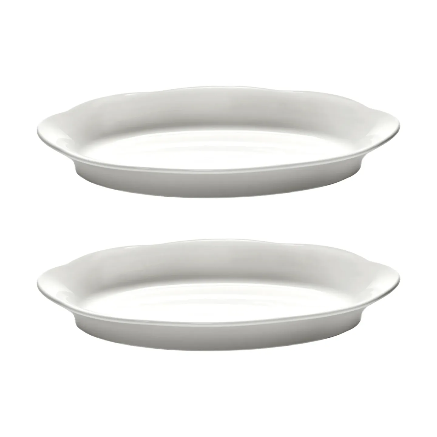Serax Silhouette oval djup Teller M 15x24,5 cm 2er pack White