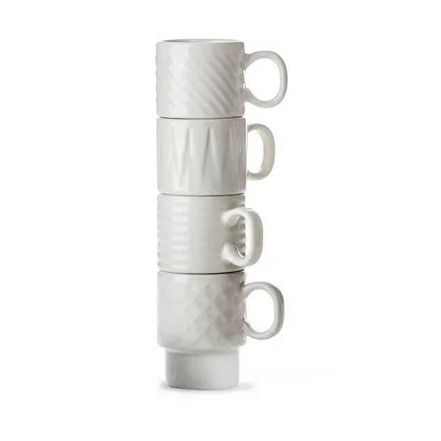 Sagaform Coffee & More Espressotasse 4er Pack Weiß