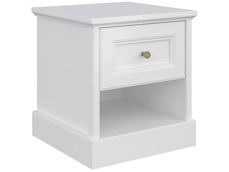 Nachttisch ELENA 1 Schublade 42.6x44.6x47.8cm weiss unifarben