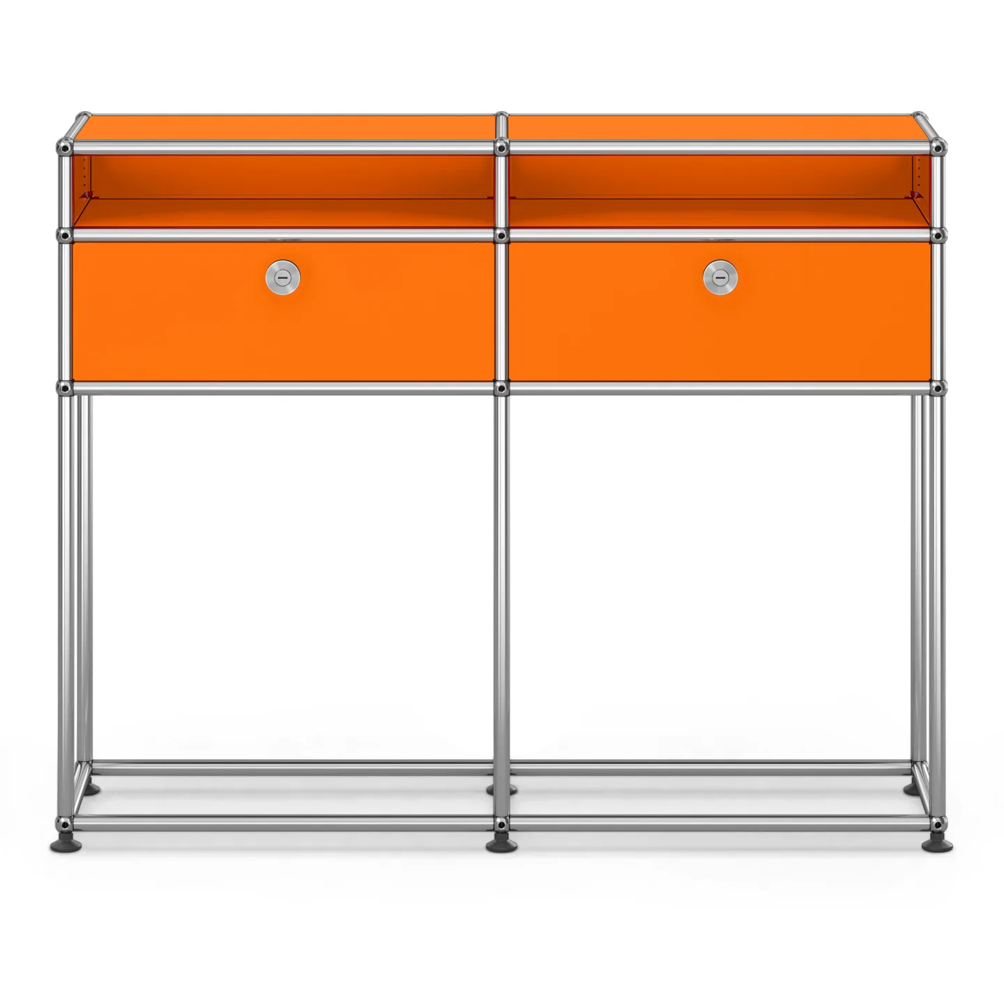 USM - USM Haller Sideboard M51 Pure Orange - Skänkar och sideboards - Fritz Haller & Paul Schärer - Orange - Metall
