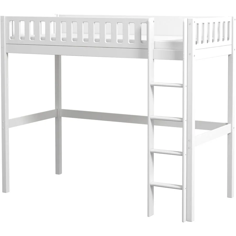 Hochbett Leeloo weiss Pinie 90 x 200 cm