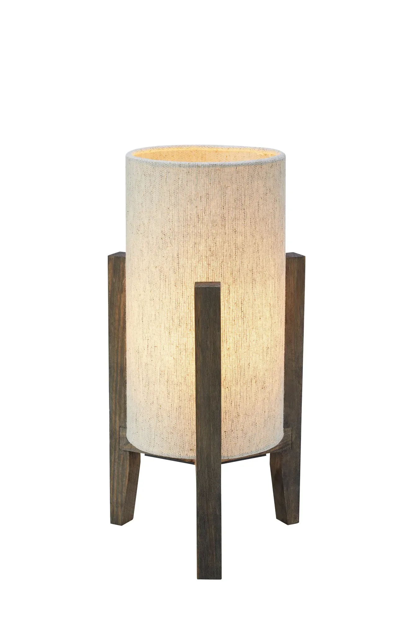 Eruca Tischleuchte Weiß/Braun 34 cm
