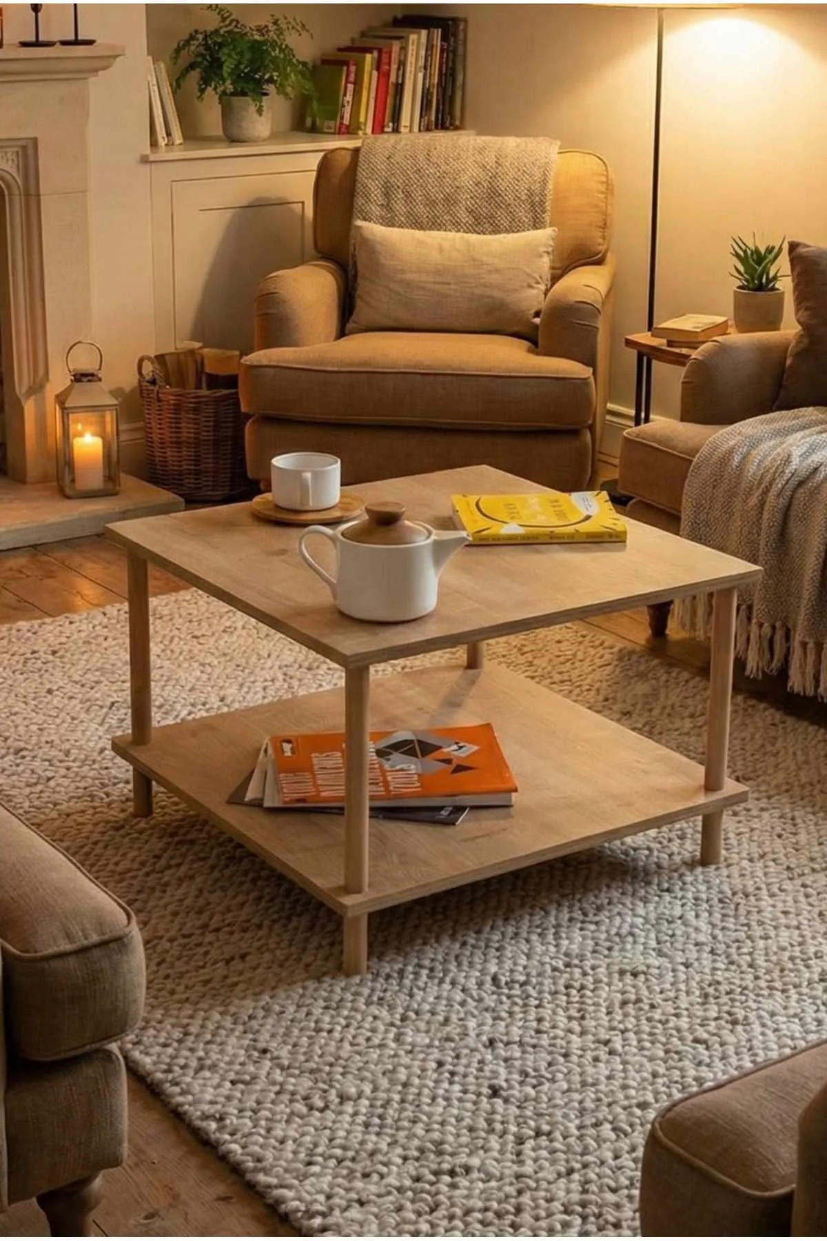Belvo Soffbord 60x42,5x60 cm - Sapphire Oak