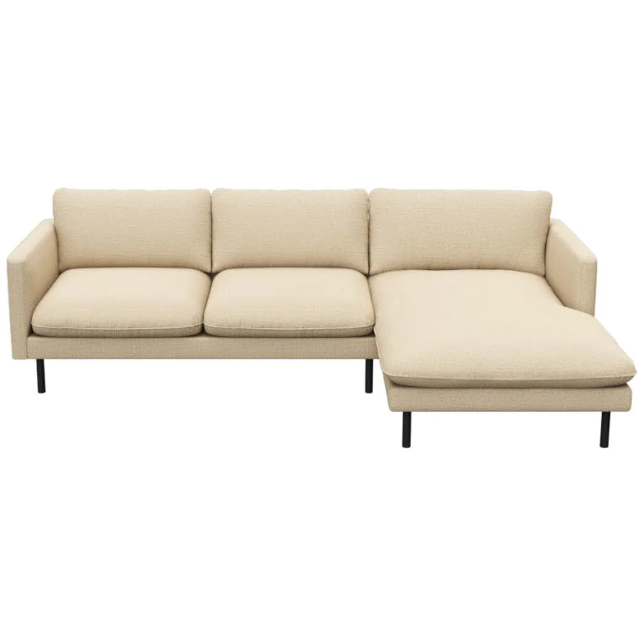 Sofa Valentino Beige Stoff 165 cm 253 cm