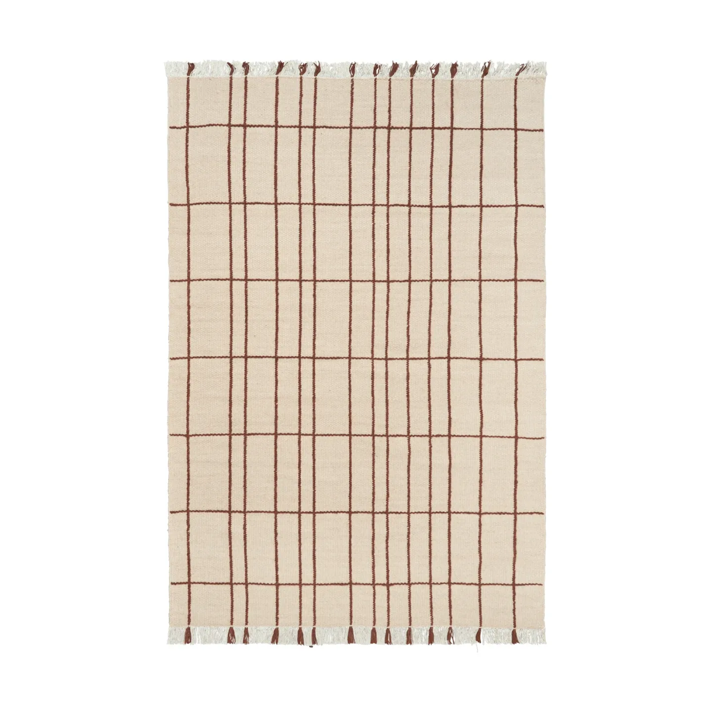 Ferm Living Sen matta Parchment-chestnut, 170x240 cm