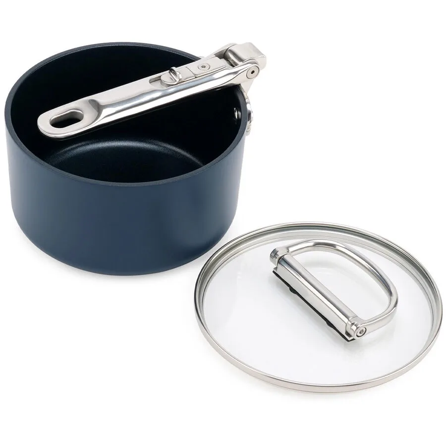 Stielkasserolle Joseph Joseph Silber Edelstahl/Keramik/Metall/Glas 15.8 cm 14.4 cm 15 cm - Material: Diverse