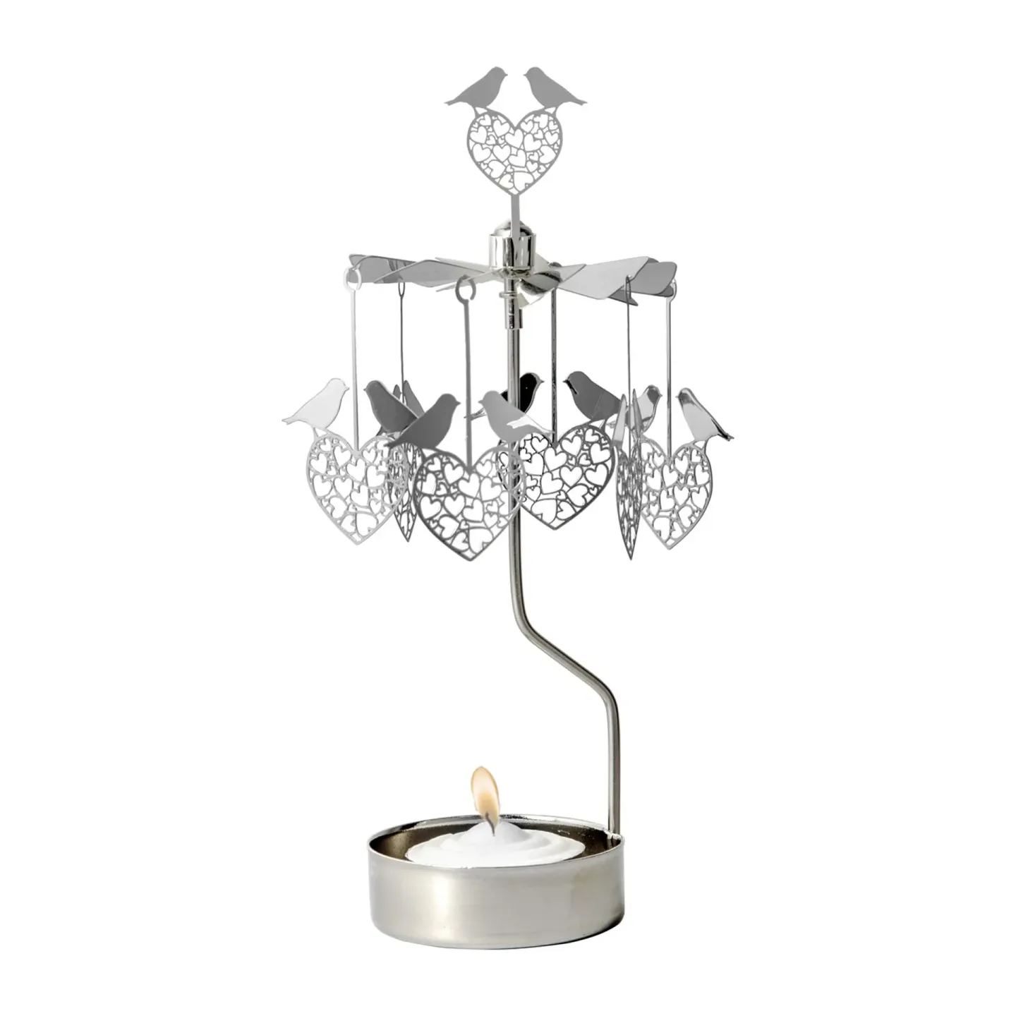 Pluto Design Änglaspel fågelhjärta Silver