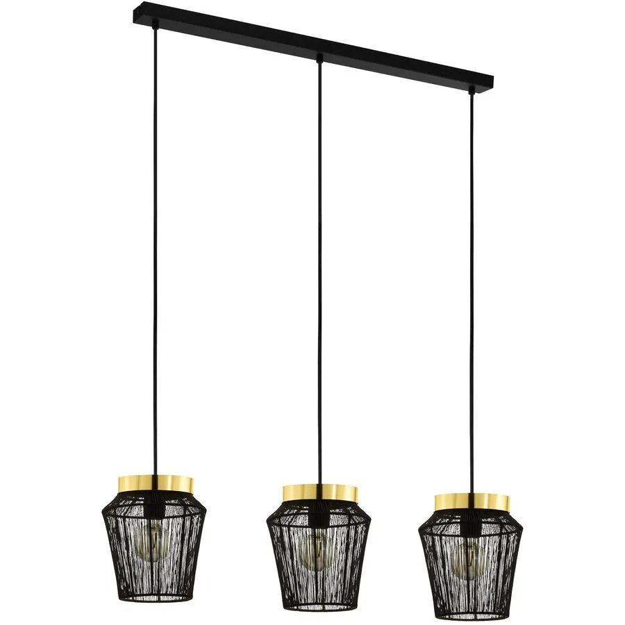 Eglo Pendellampe Escandidos Braun Stahl 22 cm 92 cm - Farbe: birke