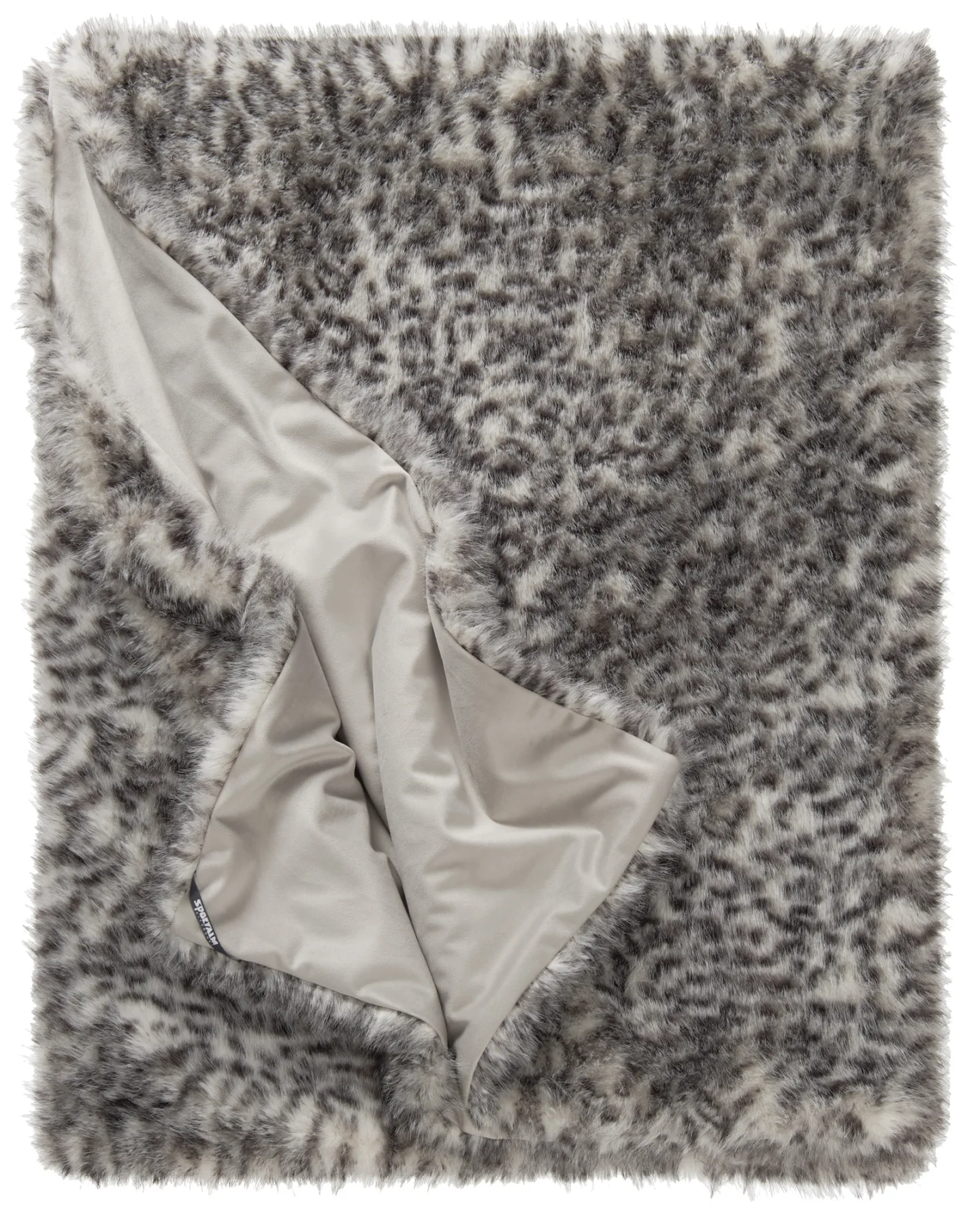 Stoeckel & Grimmler Plaid Snow Leo, Grau-Weiss 130x170 cm Mehrfarbig | Schubiger Möbel