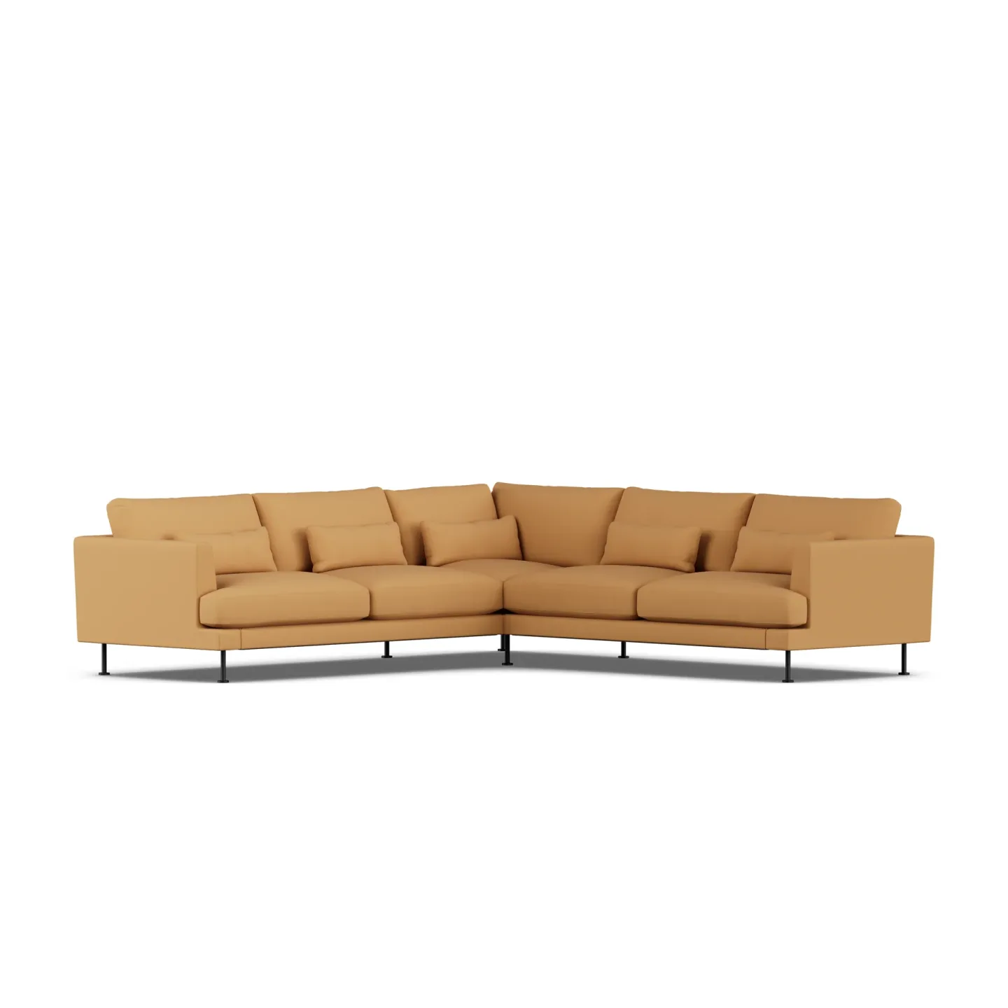 1898 Bredhult Sofa Jump Honey 1959-Schwarzer Stahl, Ecksofa F