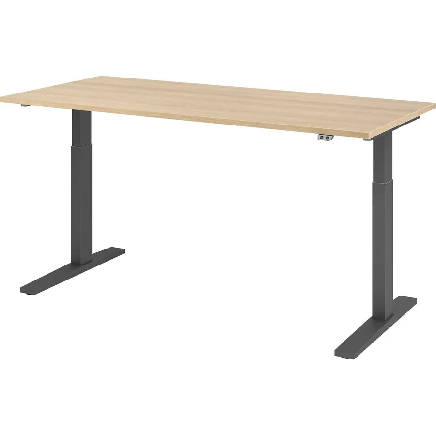 Schreibtisch Office eiche Holzwerkstoff B 180 T 80 cm