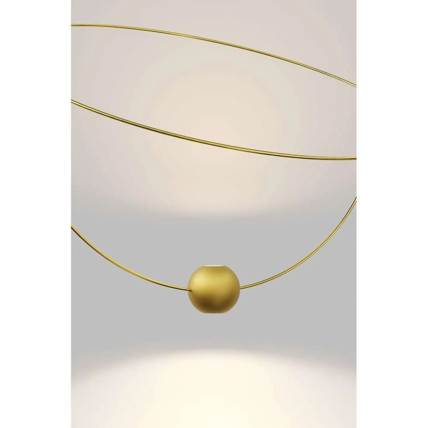 Elara Pendelleuchte Medium 2700K Gold - Lodes - Wohnzimmer - Metall - Ring