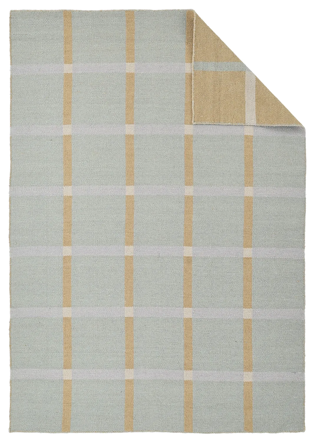 Ullteppe - Gingham (no. 6) (Størrelse: 80 x 250 cm)