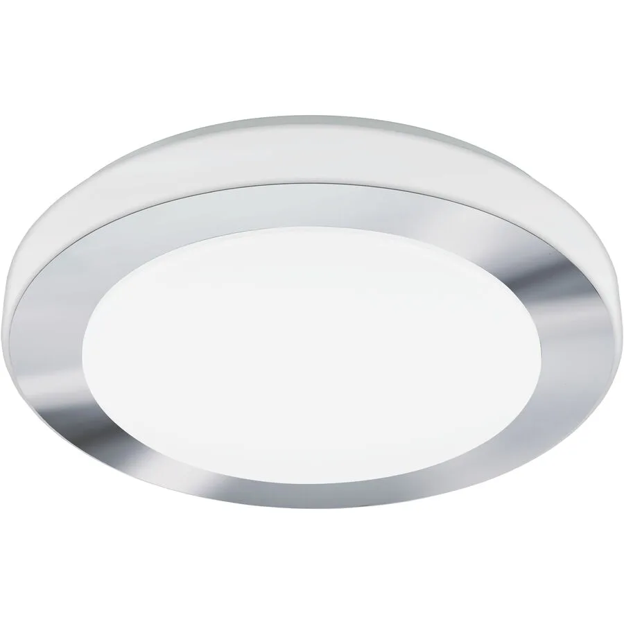 Eglo Deckenlampe LED Carpi Weiss/Grau Stahl 7.5 cm - Farbe: weiss/chrom - LED - Lichtfarbe: Warmweiss - LED Energiesparlampen