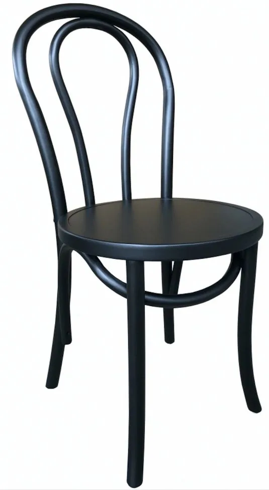 Stol - Bistro (tre/sort) - 2 stk (Størrelse: Standard)