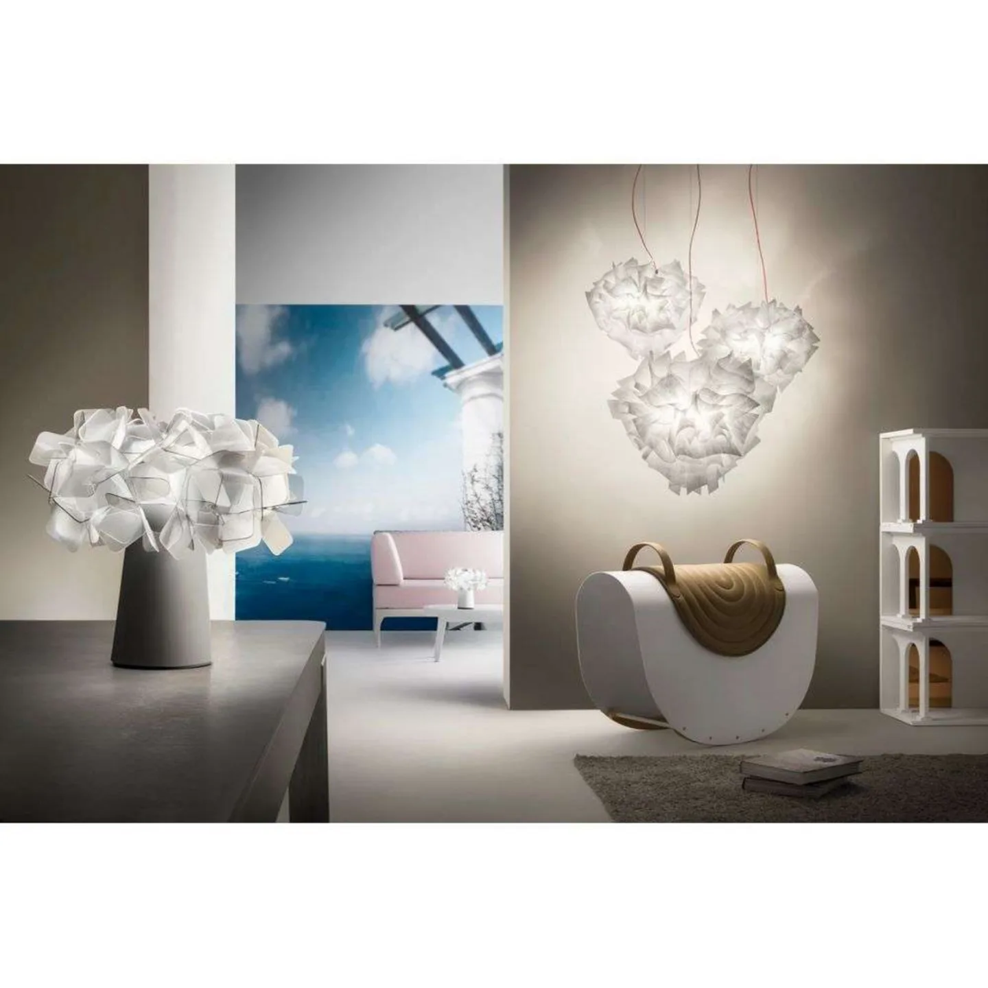 Veli Couture Pendelleuchte Ø60 - SLAMP - Wohnzimmer - Kunststoff