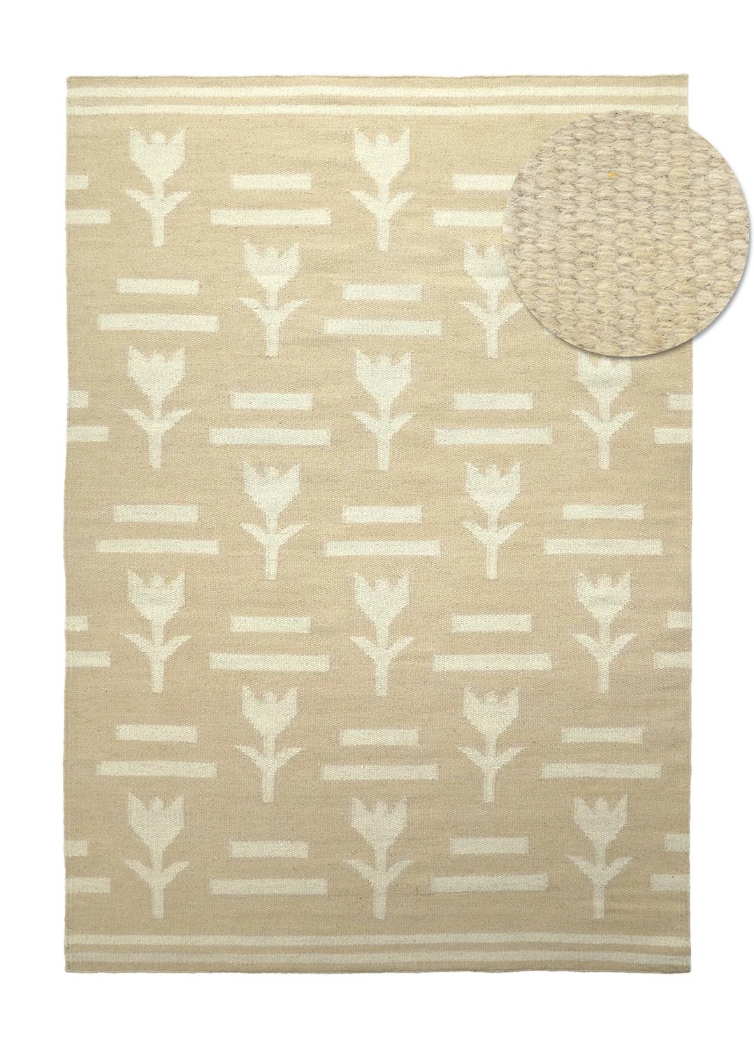 Ullteppe - Tomar (beige/krem) (Størrelse: 160 x 230 cm)