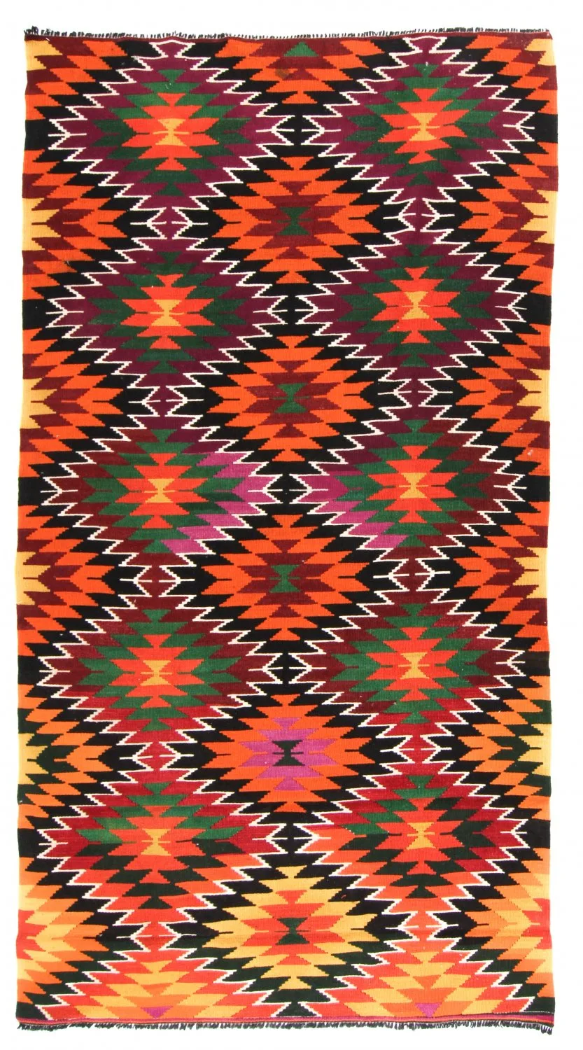 Kelim-teppe Tyrkisk 336 x 170 cm
