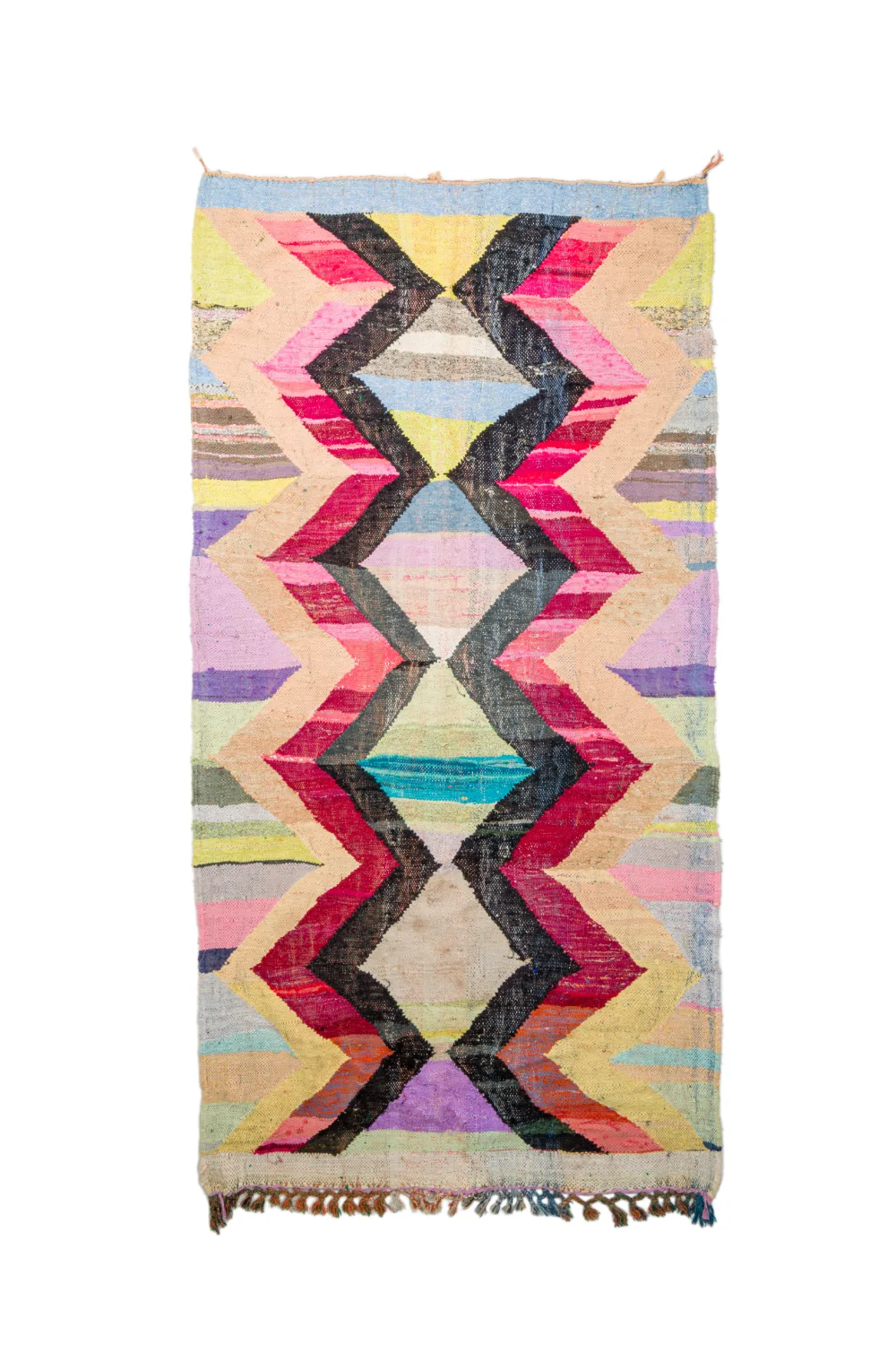 Marokkansk Boucherouite-teppe 150 x 300 cm (Størrelse: 150 x 300 cm)