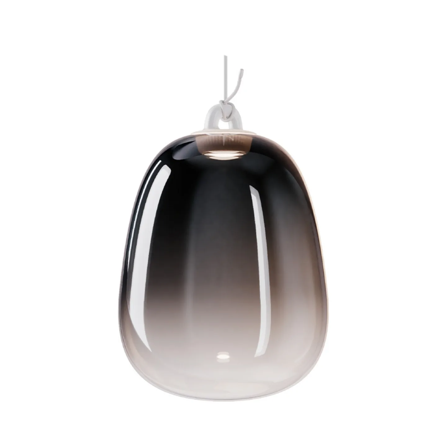 Oblò Pendelleuchte Large 2700K Glossy Rauch/Weiß - Lodes - Wohnzimmer - Glas