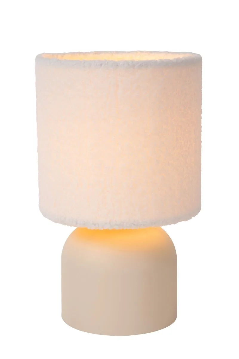 Lucide - Woolly 28cm - Bordslampa - Creme