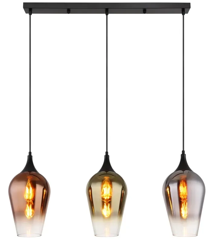 Globo Lighting - Lavus 83cm - Taklampa - Svart