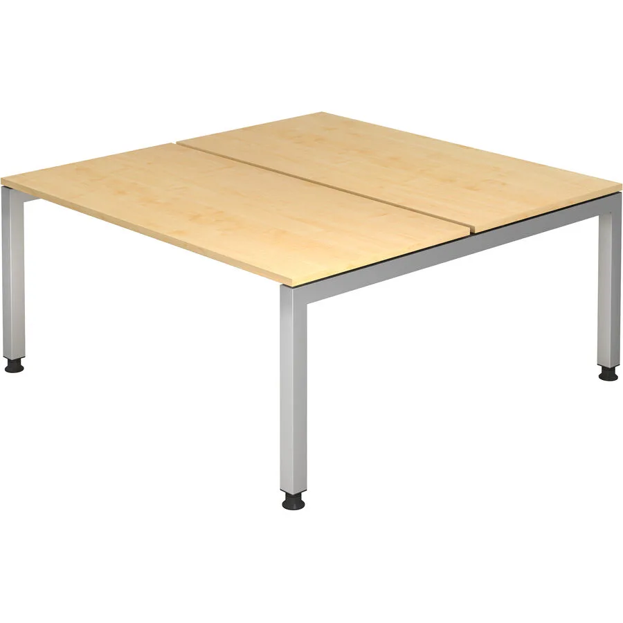 Anbautisch Office Ahorn Holzwerkstoff Höhenverstellbar B 160 cm T 162.5 cm