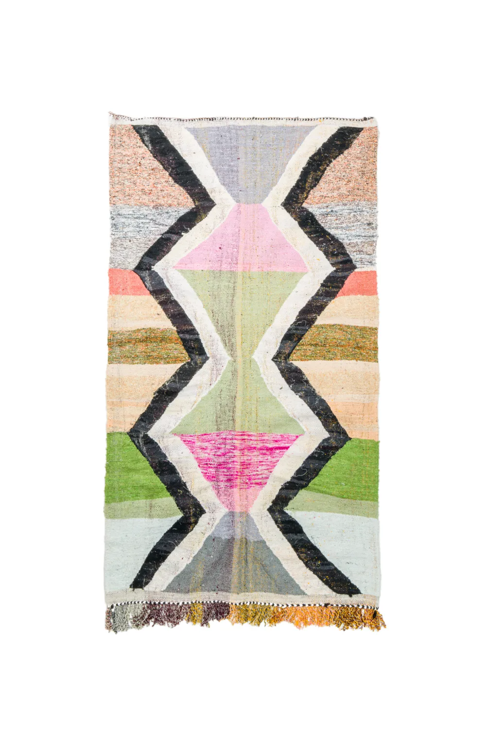 Marokkansk Boucherouite-teppe 145 x 255 cm (Størrelse: 145 x 255 cm)