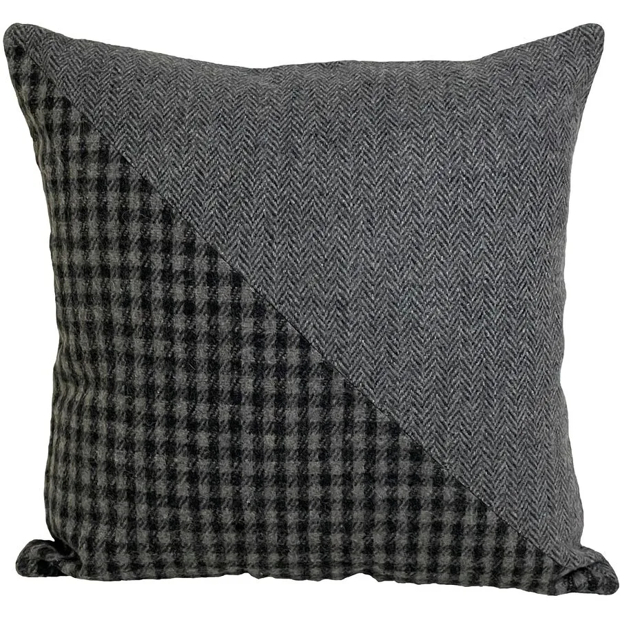 Zierkissen Gill anthrazit 70%Wolle/30%PES B 45 T 45 cm