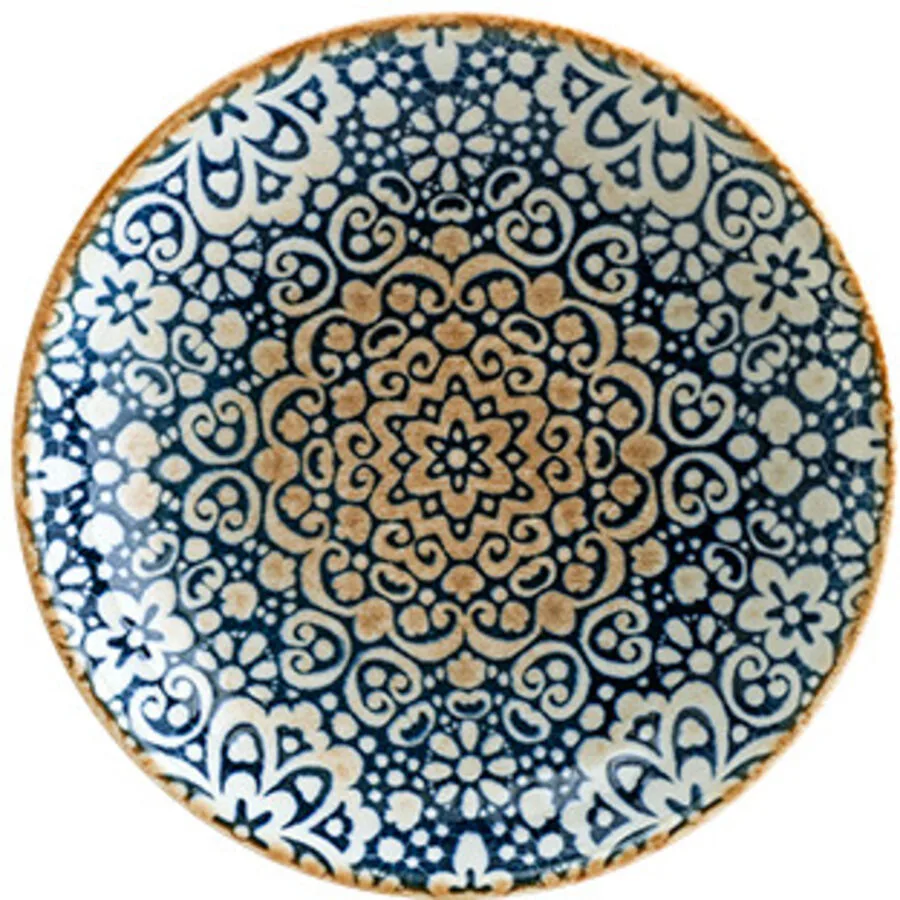 Suppenteller Alhambra braun/blau Porzellan D 20 cm 1 Stk